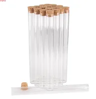 15 pieces 55ml 22220mm Long Test Tubes with Cork Lids Glass Jars Vials Small bottles for DIY Craft Accessorygoods9212034