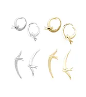 Fly Me to the Moon Stud Earring Uno de 50 Geplaatste sieraden Hoge kwaliteit Spaanse originele mode 925 Zilver 14K Gold Round Pin Earri1177548