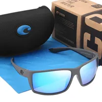 Classic Square Polarized Sunglasses Men Women Costa Brand Design Sport Goggles Male Mirror Reefton Sun Glasses for Men 580P