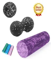Gym Fitness Yoga Foam Roller Ball Ball Set Pilates Block Lock Lock for Therapy Relaft Enovation Enailing Clearing 211224399926