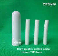 200 sets Whole Inhalers Blank Aroma Nasal Inhaler Plastic Bottle Nasal Inhalers Sticks High Quality Cotton Wicks 51mm5748535