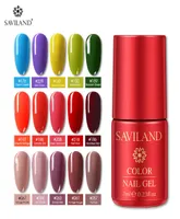 Saviland 7ml UV Nail Gel Pools Semi Permanente Top Coat UV LED -gelvernis Soak Off Nail Art Pools Set All for Manicure1810130