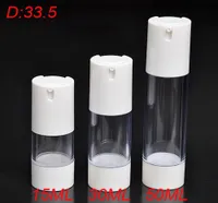 100pcs whole 50ml clean airless vacuum pump lotion bottle with white pump buy 50 ml Refillable Bottles for cream1719107