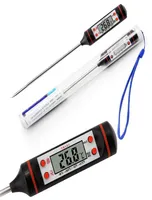 Digital BBQ Thermometer Cooking Food Probe Meat Household Hold Function Kitchen LCD Gauge Pen Grill Steak Milk Water Thermometer6201462
