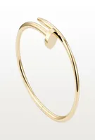 Nail Bracelet Designer Cuff Bracelets Luxury Jewelry For Women Fashion Bangle Titanium Steel Alloy GoldPlated Craft Never Fade No8860988