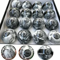 Latest 57 25mm Marple resin Billiard Pool Balls 16pcs Complete Set Of High Quality Accessories China12986