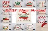 DHL Christmas Santa Sacks Canvas Cotton Bags Carge Heavy Daming Gift Facs Personivision Party Decord 8977095