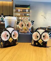 Party Favor Old Flower Owl Coin Purse Creative Cartoon Mini Cute Bag Key Chain Car Bag Pendant Small Gift7793267