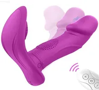 Masseur de jouets sexuels Draadloze Afstandsbediing Vibrator voor vrouwen wearable Dildo Vagin Clitoris Stimulateur G Massageur Spot Toys 1084587