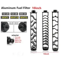 10-calowy spiralny filtr paliwa aluminiowego 1 2-28 5 8-24 M14X1L M14X1 1 2-20 Pułapka rozpuszczalnikowa dla Napa 4003 Wix 24003268U
