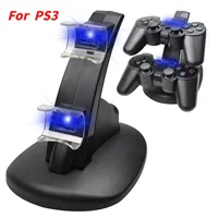 Chargers Gamepad Dual for PS3 Charging Dock USB Cable 3 Controller Console The Plane Charge Games 230107