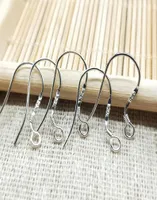 500PCS 925 Sterling Silver Earring Findings Connectors Fishwire Hooks Jewelry DIY 15mm fish Hook Fok Coil Ear Wire 67 J24497717