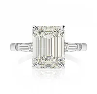 Oevas Wedding Band 7ct Creato Moissanite Diamond Engagement Ring Solid 925 Sterling Silver Gioielli Fine Gioielli Gentili per l'anniversario della donna5047230