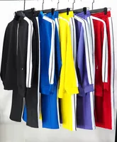 남성 패션 트랙 슈트 여성의 캐주얼 트랙복 2 조각 세트 클래식 프린트 스웨트 팬츠 재킷은 남자 스포츠 조깅 바지 스웨트 슈트 23SS