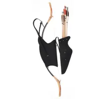Cow Leather Bow Bag Holder & Arrow Quiver for Traditional Recurve Bow Outdoor Hunting Accessory 294z