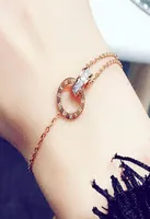 Simple Titanium Steel Roman Digital Bracelet Personality Jewelry Girlfriends Charm Bracelets With Women Girl Bangle Link4006302
