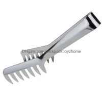 Cooking Utensils Stainless Steel Food Comb Clip Spaghetti Thongs Noodles Pointed Holder Western Restaurant Tools Drop Delivery Home Dhwb7