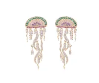Luxe vrouwen bengelen oorbellen S925 zilveren naald Tassel Long Drop Earring Persoonlijkheid Geometrische oceaan Jellyfish Fashion Jewelry6943266