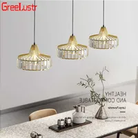 Luxury Crystal Pendant Lamp 2021 Hanging Lamps For Dining Room Indoor Lighting Nordic Modern Ceiling Chandeliers Home 0106
