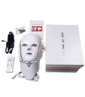 7 Colors Led Facial Mask Korean Pon Therapy Face Machine Electric Light Acne Neck Beauty 2205163924983