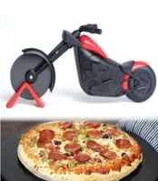 Motorfiets Pizza Cutter Gereedschap Roestvrij stalen pizzawielsnijmesmes Motor Roller Pizza Chopper Slicer Peel Knives Pastry To8778055