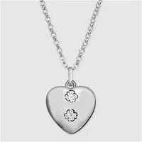 Woman pendant necklace for men cool vintage jewelry designer have necklace wedding party gifts top quality luxury heart necklaces plated silver chain Necklaces