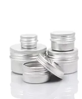 Empty Aluminum Cream Jar Tin 5 10 15 30 50 100g Cosmetic Lip Balm Containers Nail Derocation Crafts Pot Bottle6462085