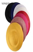 Meerdere kleuren 27 cm ronde fascinatorbasis Make For Women Wedding gelegenheid fascinartors hoeden Diy Hair Accessories Millinery 1188175