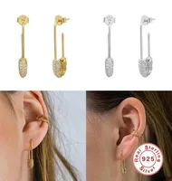 Könsstift diamanter örhängen för kvinnor 925 sterling silver piercing studörhänge pendientes plata smycken 2021 trend brincos7412165