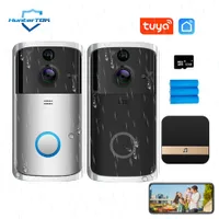 Doorbells Tuya Video Bell Wifi Wireless bell Smart Camera Phone Intercom with Motion Detection Waterproof for Home Security 230107