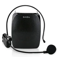 Other Electronics SHIDU 10W Rechargeable Portable Wireless Voice Amplifier for Teachers Tour Guide Megaphone UHF Microphone Teaching S er S615 230107