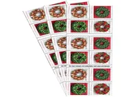 Stamps Holiday Wreaths 3 Books Of 20 First Class Postage Christmas Tradition Celebration 60 Drop Delivery Ams8Z1584877