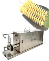 Elektrische aardappel spiraalvormige snijmachine keuken tornado spud toren maker roestvrij staal ed worteltje slicer commercial6649259