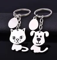 50pcslot 360revolving cat keychain cute key ring for women dog key chain key holder portachiavi bag charm 8557130