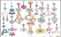 Navel Bell Button Rings Body Jewelry Fashion Dangle Belly Ring Mix Style Piercing For Women Drop Delivery 2021 Oipub7221651