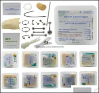 Neusringen Studs Body Sieraden Wegwerp Piercing Kit Medisch steriel pakket voor oornippel Belly Navel Navel Piercer Tool Hine DRO8848810