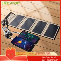 Solar Panels Outdoor Hiking Waterproof panel 5V 7W For power bank USB Portable Charger 10W camping Accessori 230107