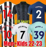 voetbalshirts 130e verjaardag 22 23 NUFC Isak Botman Bruno G Joelinton Trippier 2022 2023 United Maximin Wilson Targett Football Shirt Men Kid Pre 666