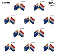 Nowozelandzka Holandia Pin Flag Flag Flag Pins Pins Badges 10pcs Lot5334768
