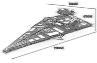King 81098 Star Toys compatible avec 75252 Imperial Star Destroyer Set Building Blocs Bricks Kids Christmas Toys Gifts3800838
