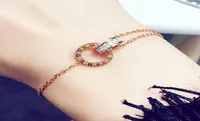 Simple Titanium Steel Roman Digital Bracelet Personality Jewelry Girlfriends Charm Bracelets With Women Girl Bangle Link6877393