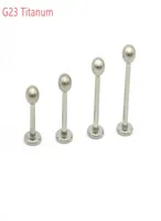 Grade 23 Titanium Lip Bar Stud Labrets Rings Ear Stud Tragus Body Piercing Jewelry Monroe G23 Helix Earrings1526809