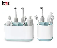 電動歯ブラシホルダーストレージ歯磨き粉スタンドプラスチック容器メイクアップケースシェービングブラシバスルームオーガナイザーアクセサリー2104276019