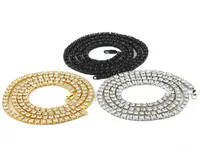 Collier pour femmes hommes réglé en glace en chaîne de tennis luxe hip hop bling simple ligne 5 mm de haute qualité somptueuse bijourie de bijoux 8082052