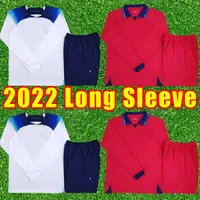 Long sleeve ENGLANDs soccer jerseys 2022 2023 KANE STERLING RASHFORD SANCHO GREALISH MOUNT FODEN HENDERSON 22 23 national football shirt home away full kits socks