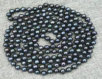 NEU 78 mm schwarzer echter Akoya Tahiti Kultivierte Perlenkette 50inch9881739