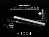 75 cm Star Wars Jedi Weapon Seven Color RBG Lightsaber Metal Handle with Sound Effect Winding Tape Hightech Toy Christmas Gift G229444008