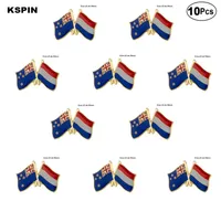 Nowozelandzka Holandia Pin Flag Flag Flag Pins Pins Badges 10pcs Lot7715777