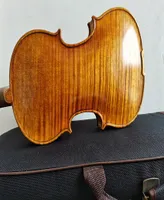 Highend handmade Italian vintage oily varnish 44 Violin Antonio Stradivari violino brazilian bow with Box4952526