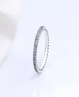Real 925 Sterling Silver CZ 다이아몬드 반지 원래 상자에 맞는 Pandora Wedding Ring Engagement Jewelry for Women3153104